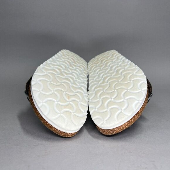 Birkenstock Women's Size 5 Arizona Silver Birko-Flor Sandals - Picture 15 of 16